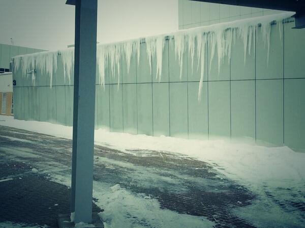 @BenDavisChoirs: “Better look at these outstanding icicles!”