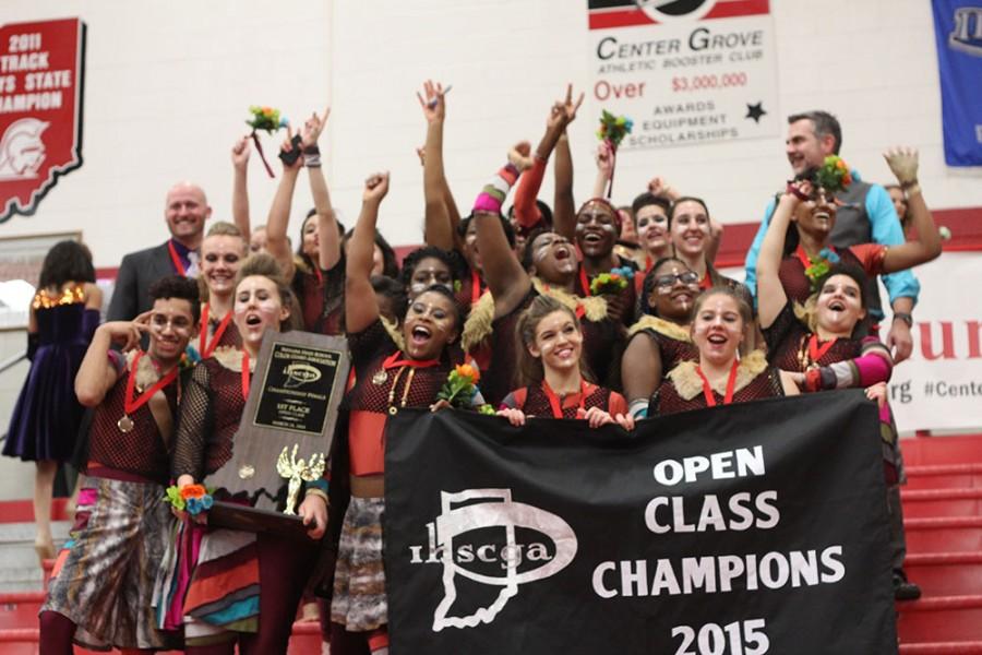 Winter guard repeats as state champs