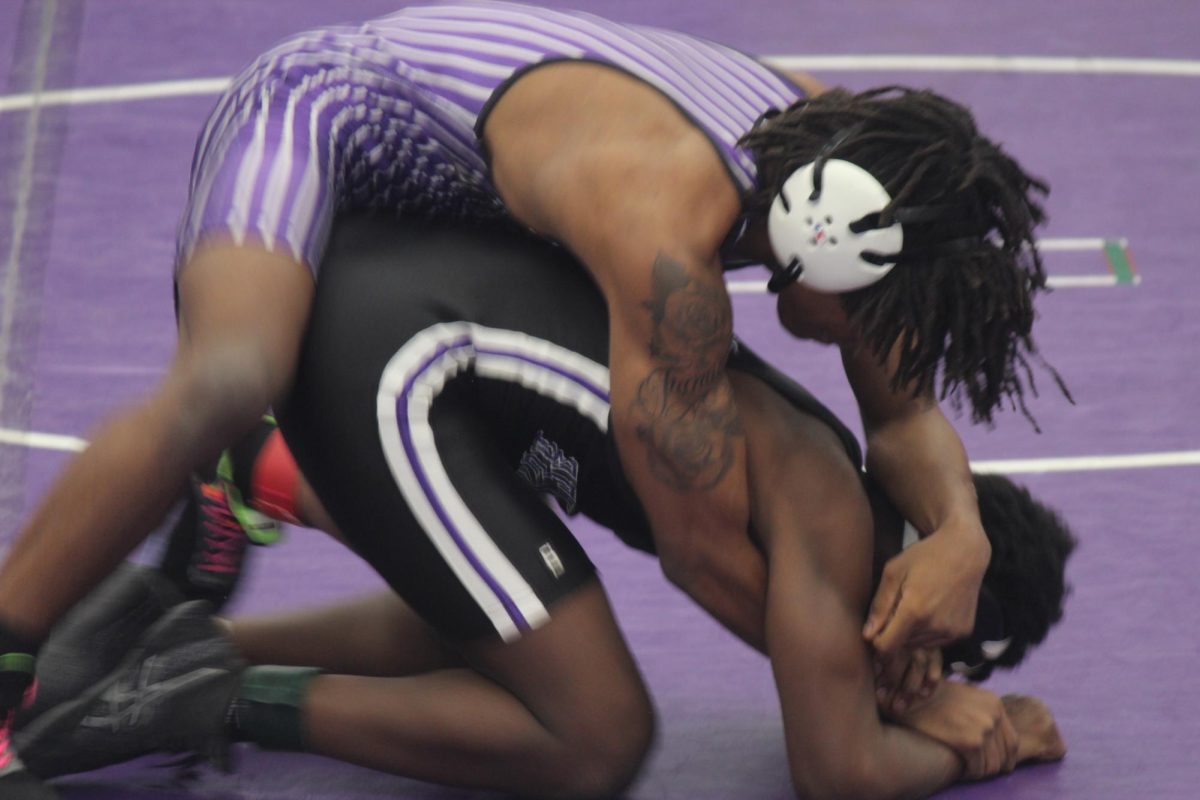 Purple-white wrestling scrimmage