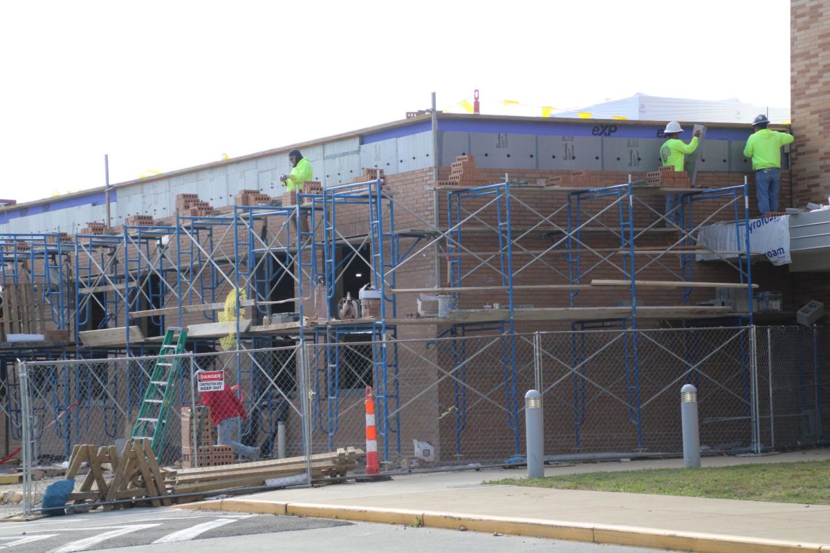 Construction to the front of the school is the highlight of calendar year 2024 at Ben Davis.